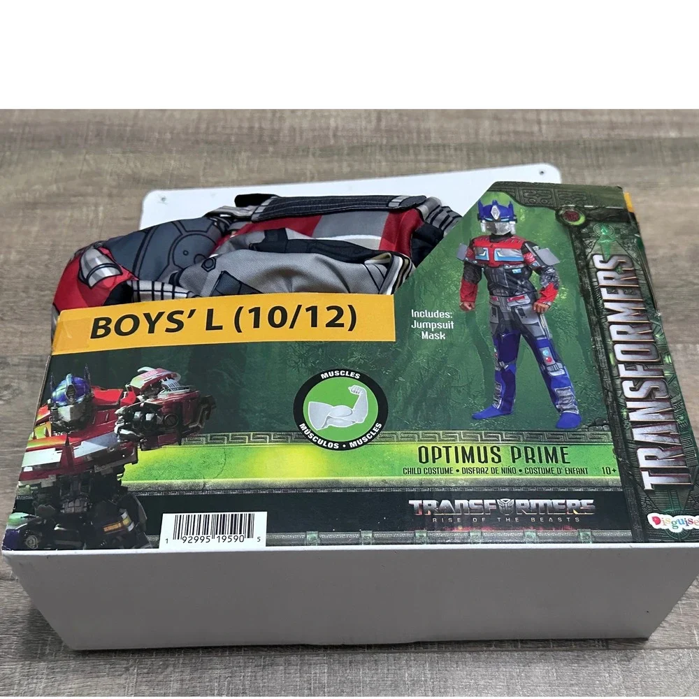 Transformers Rise of the Beasts Optimus Prime Muscle Costume Boys Large 10/12